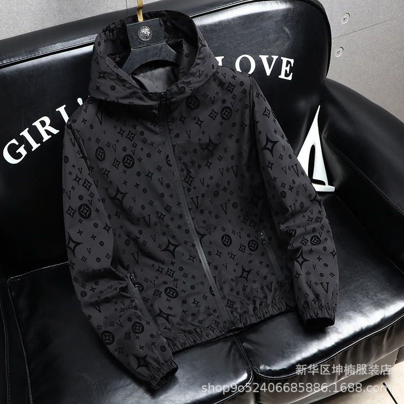 Wholesale Cross-border European Goods Export Men's Casual Jacket Youth Thin Jacket Spring Summer Hooded 2025 Spring Fashion