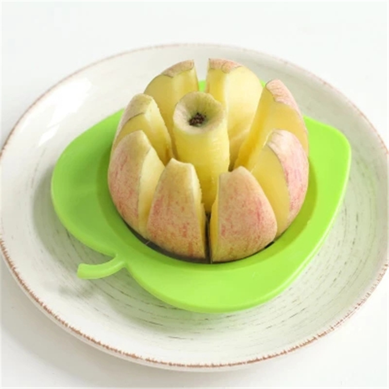 Corte de fruta de acero inoxidable práctico cortador de manzanas cortador de manzanas circular