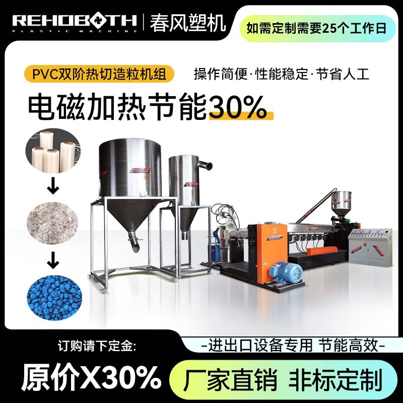 厂家供应 造粒成套设备吸铁 塑料机械 分拣机 塑料造粒机工厂