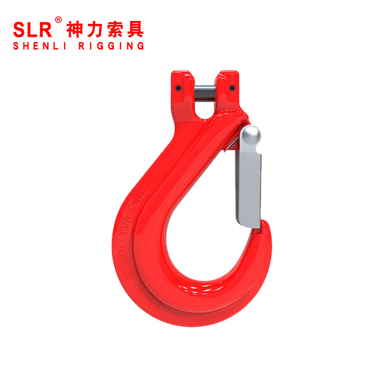 2T 神力索具 80级羊角滑钩 羊角吊钩链条链接抓钩 羊角安全钩