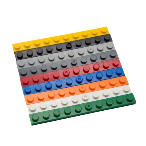 [Minimum order of 50G] Cross-border MOC domestic building blocks compatible with Lego 4477 basic board 1X10 low hole brick accessories