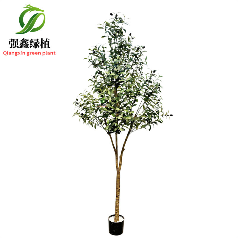 Planta de simulación de interior eucalipto árbol falso bonsai sala de estar decoración del suelo hoja de dinero falsa planta verde adorno en maceta image 16