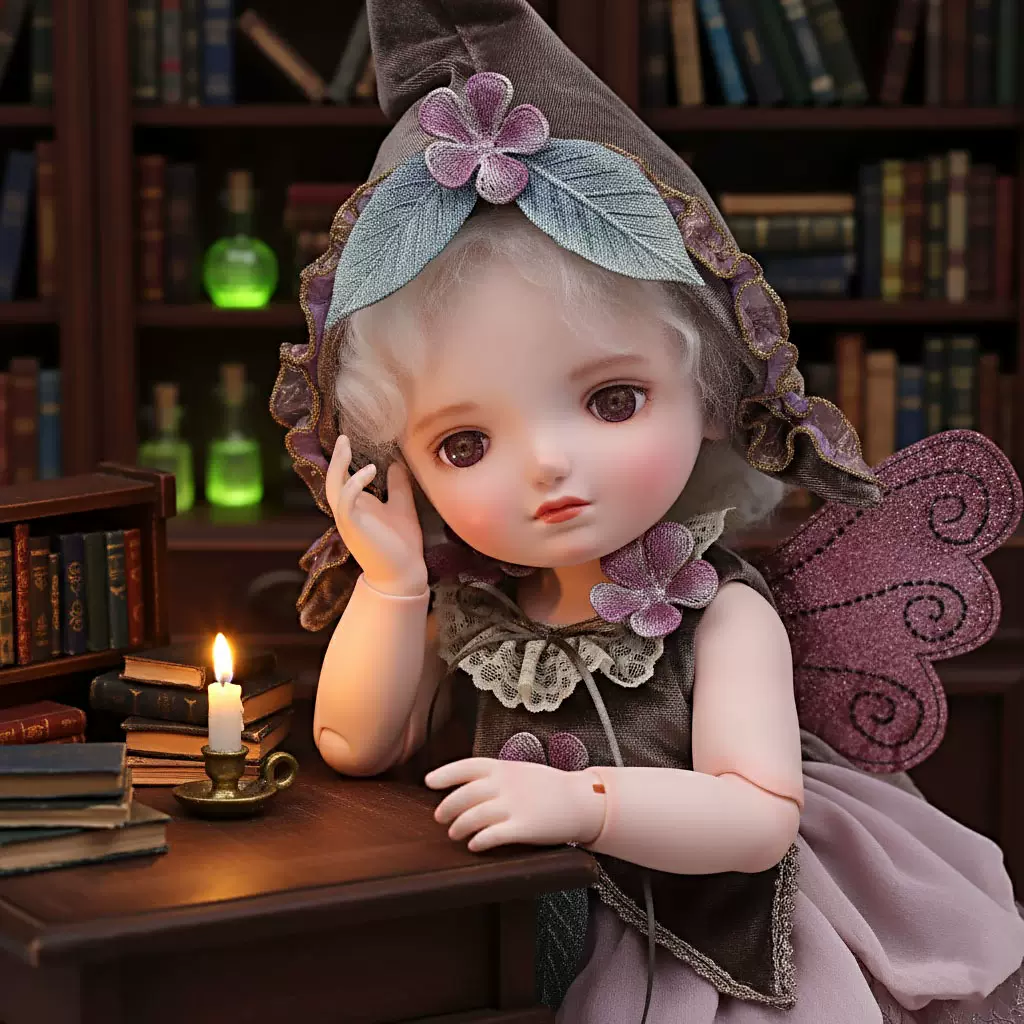 50CMbjd可动关节娃娃白发精灵人偶玩具公仔衣服配饰洋娃娃BJD娃娃