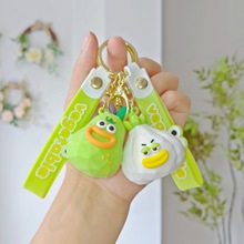 原创硅胶木雕风蔬果钥匙扣可爱搞怪卡通情侣包包挂件钥匙链小礼品
