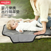 跨境宝宝便携式防水隔尿垫婴儿户外可折叠换尿布垫子出行隔尿垫