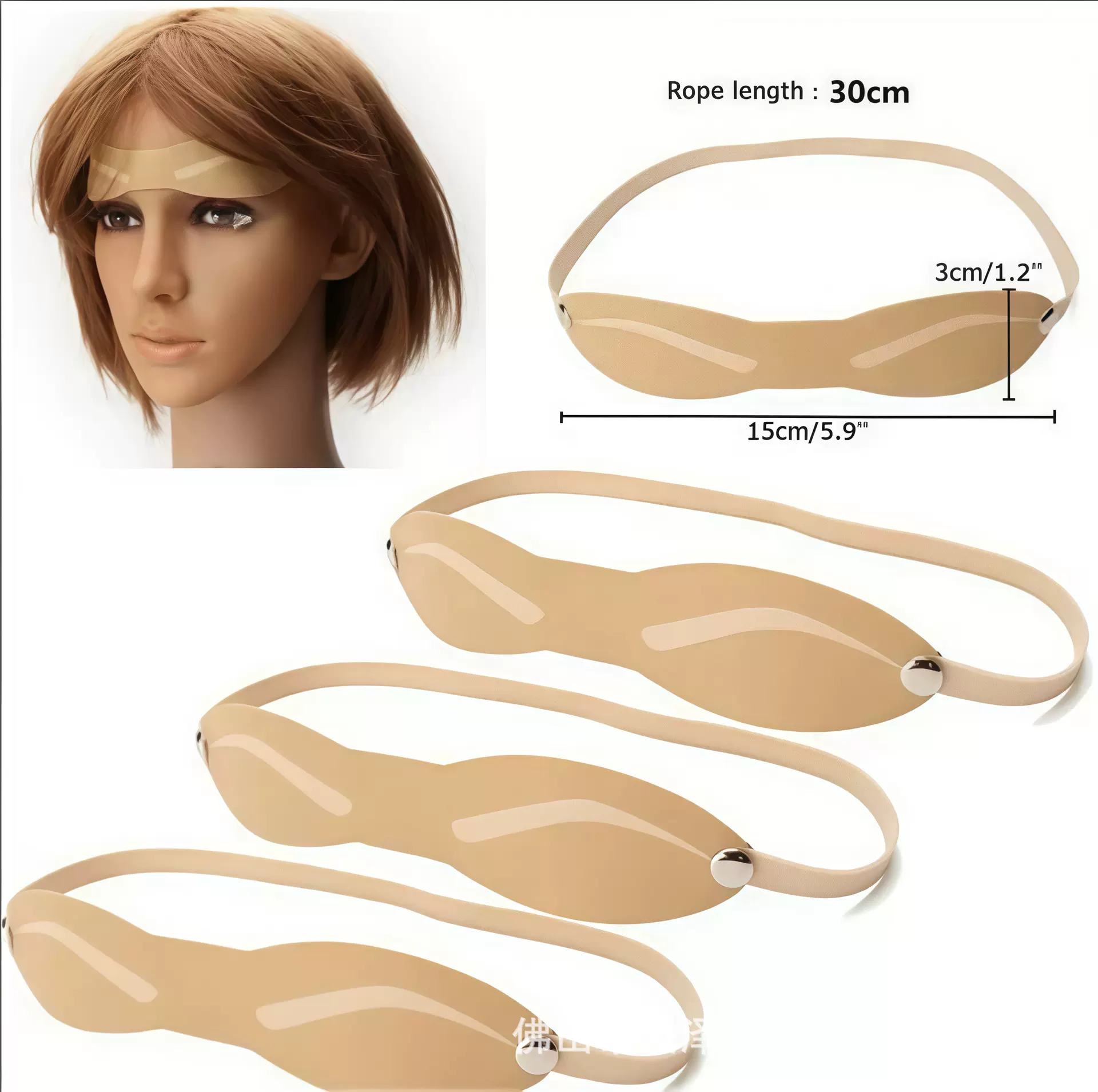 眉部练习皮硅胶纹绣纹身练习皮画眉辅助工具头戴式橡胶眉部练习罩