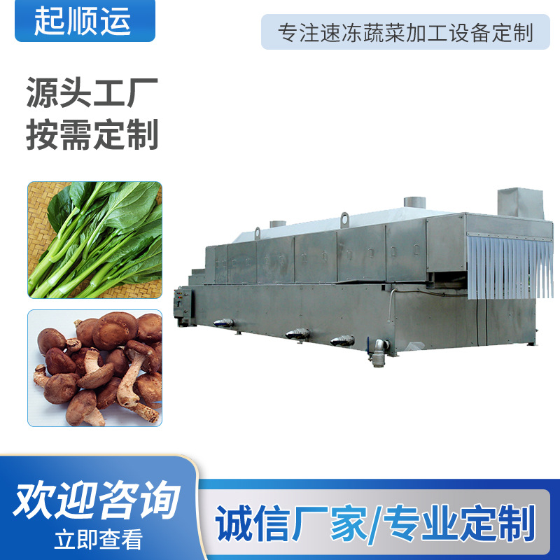 厂家现货销售大型网带漂烫机 温度自动蒸汽蔬菜预煮机 漂烫设备