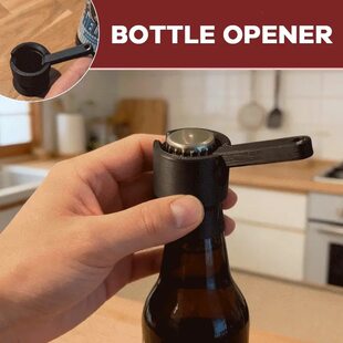 Cross-border new product Bottlecap Shoot fun beer cap launcher push-type party ejection bottle opener