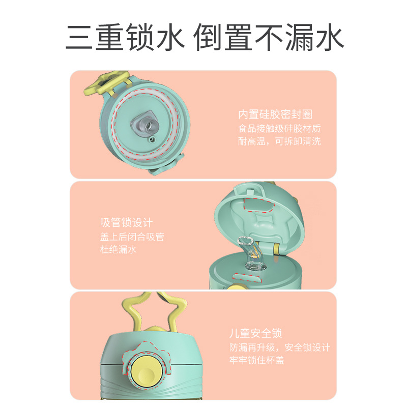 Taza de agua PPSU para niños taza de bebida para bebés taza de entrenamiento taza de paja de jardín de infantes a prueba de fugas para bebés OEM