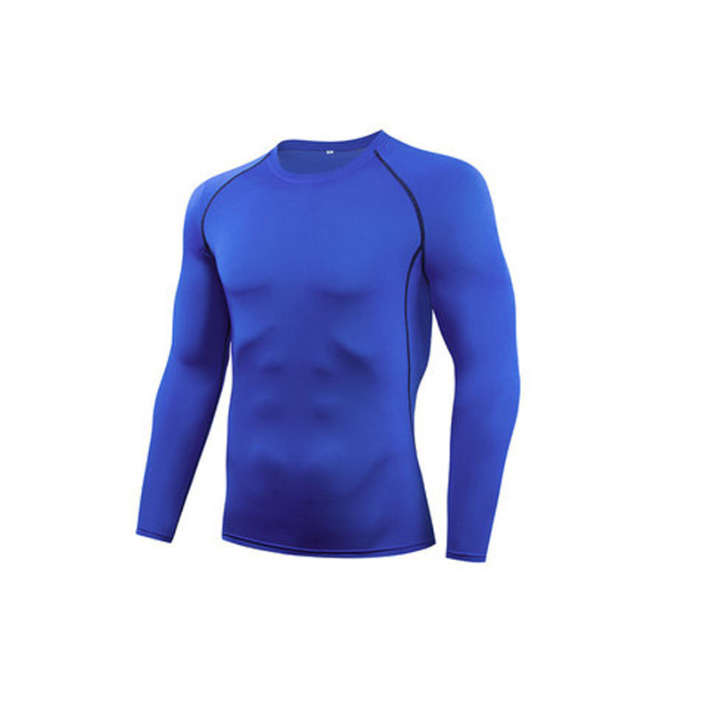 Deportes ajustados de manga larga hombre ropa de entrenamiento de secado rápido transpirable ropa de entrenamiento de gimnasio camiseta de baloncesto
