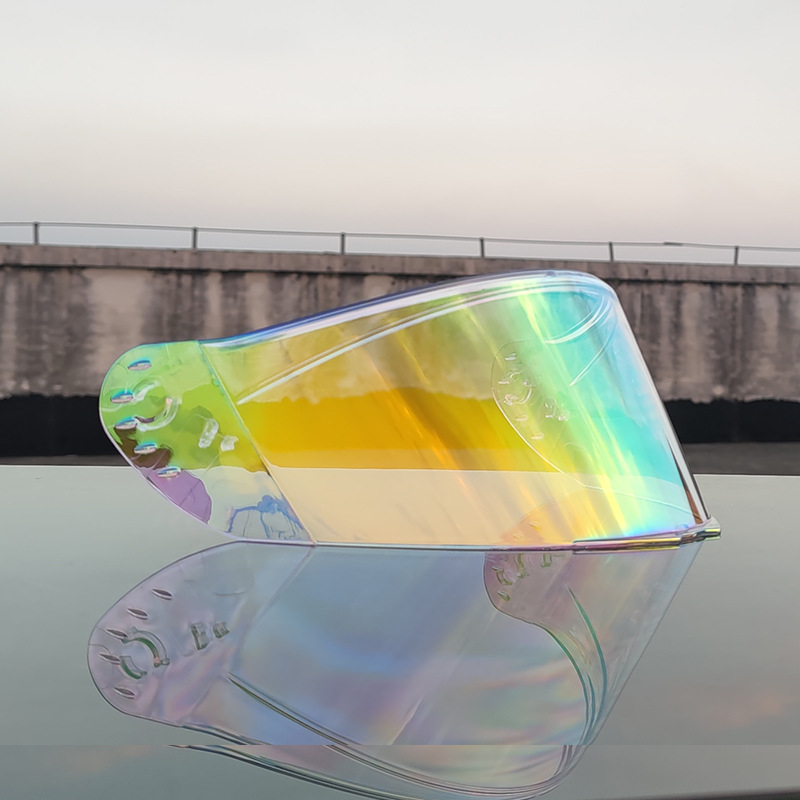 Espejo mágico colorido plateado marrón transparente de la lente del casco de ORZ 966