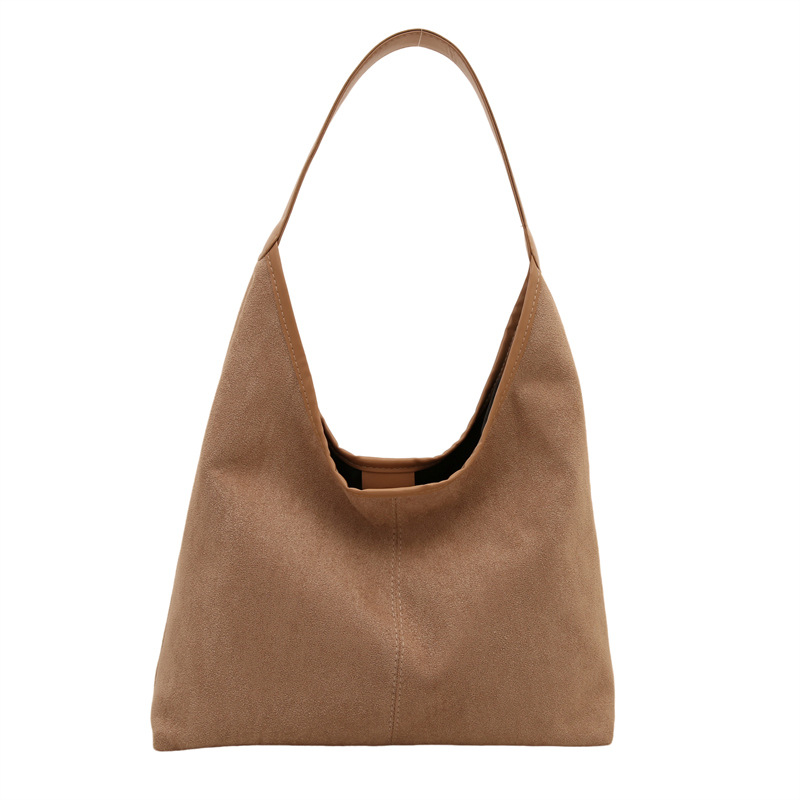 Otoño y invierno bolsas retro de gamuz, bolsas debajo de las axilas, bolsas para mujeres, bolsas de hombro de gran capacidad, bolsas de cubo. image 6
