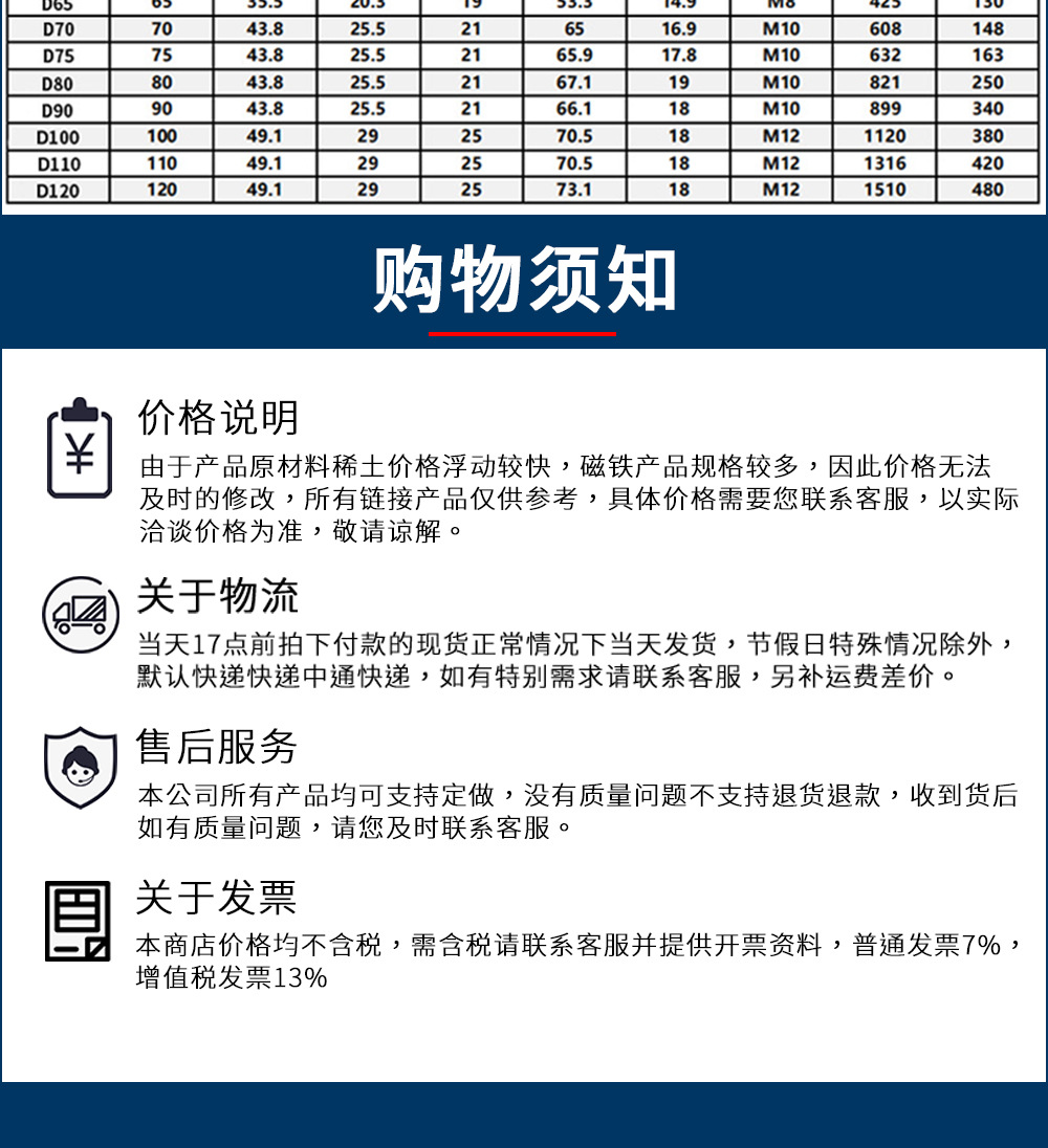 现货强力打捞磁铁 钕铁硼吸盘 吊环磁钢 吸铁石 锅磁 圆形磁铁详情10