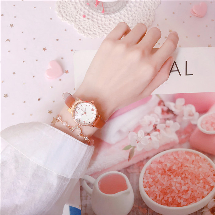 Cute Moon Bow Knot Buckle Quartz Women's Watches display picture 8