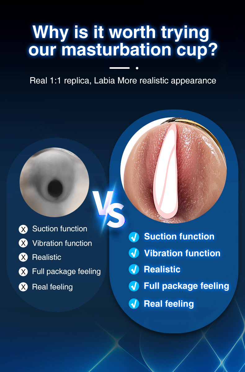 详情图03新品防阴倒模飞机杯吮吸震动阴茎训练器男用自慰器成人