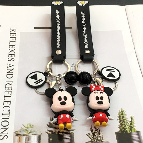 Creative cartoon Mickey Mouse keychain, Tigger, Tiger, Donald Duck keychain ornament, car bag accessory, wholesale