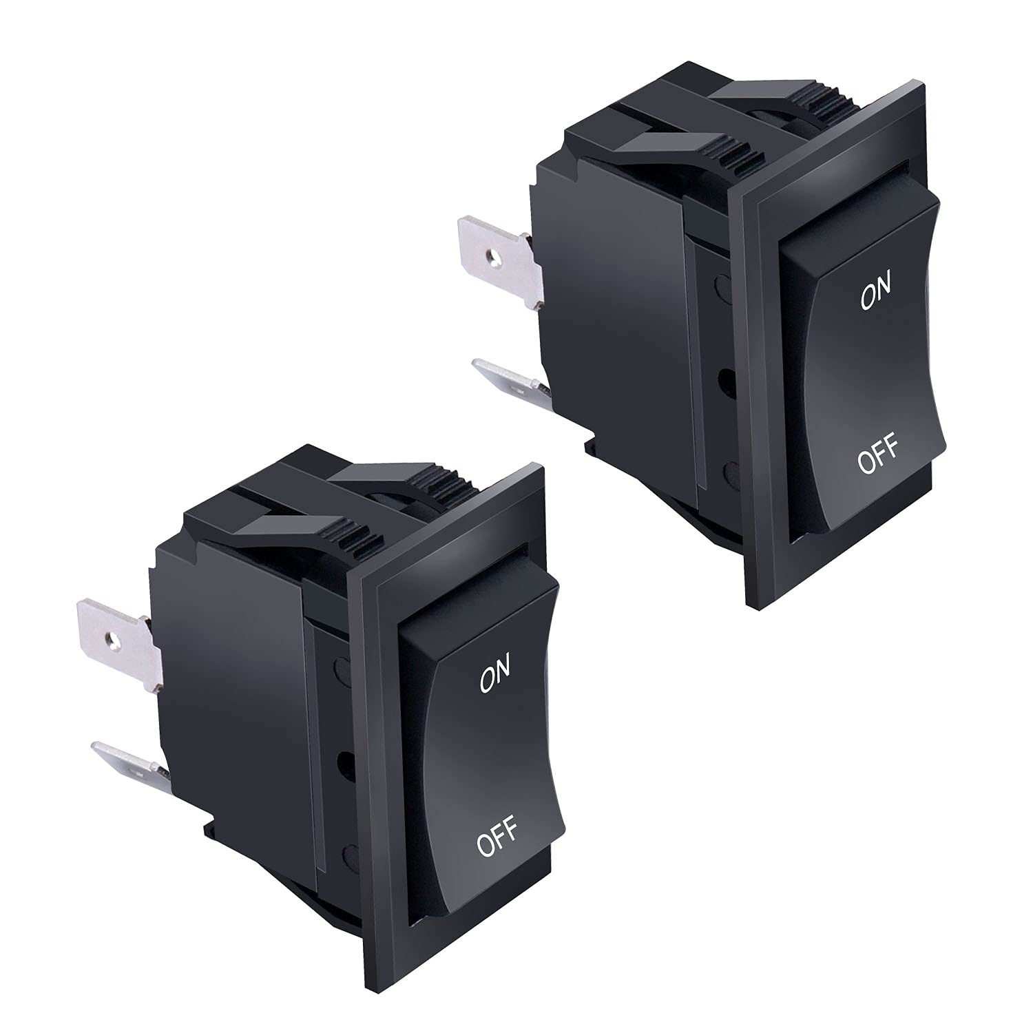 汽车电源插孔瞬时开关反极性摇杆开关直流电机控制 船型翘板开关