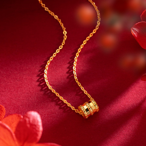 Xiaohongshu's same style small waist necklace Vietnamese sand gold niche high-end sense Zhoujia small waist necklace for women