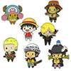 Pirate Q version badge Luffy Aiso -Baba Sauron Metal Straw Hat Straw Hat Pirate Decoration badge