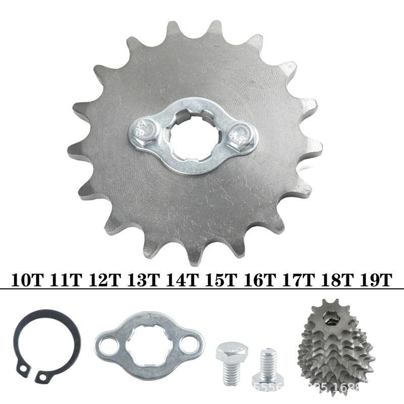 Off-Road Motorcycle 428-11 Teeth-19 Teeth 17/20mm Mounting Hole Sprocket Small Flywheel Chainring Off-Road Motorcycle 428-11 Teeth-19 Teeth 17/20mm Mounting Hole Sprocket Small Flywheel Chainring