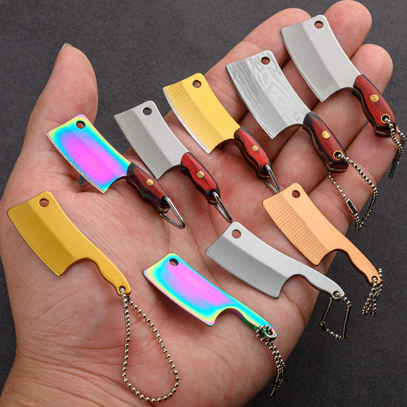Мини-кухонный нож с открытым лезвием ручной коллекции Бога богатства до подарка подарочный нож брелок подвеска нож
