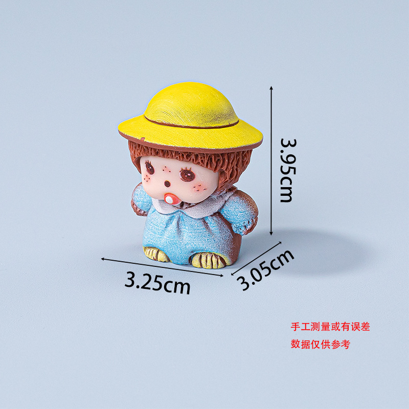 磨砂萌琪琪 盲袋萌粒diy饰品挂件卡通钥匙扣桌面摆件树脂配件批发|undefined