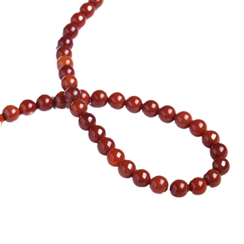 Direct sales from the manufacturer: 7A natural South Red Agate scattered beads DIY bracelet material accessories and semi-finished products batch