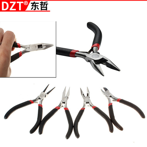DIY handmade jewelry tools, special curved nose pliers for hand beading, mini tool scissors, handmade pliers