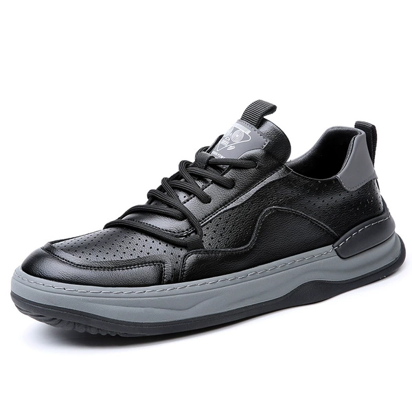Black hollow style [leather shoe size]
