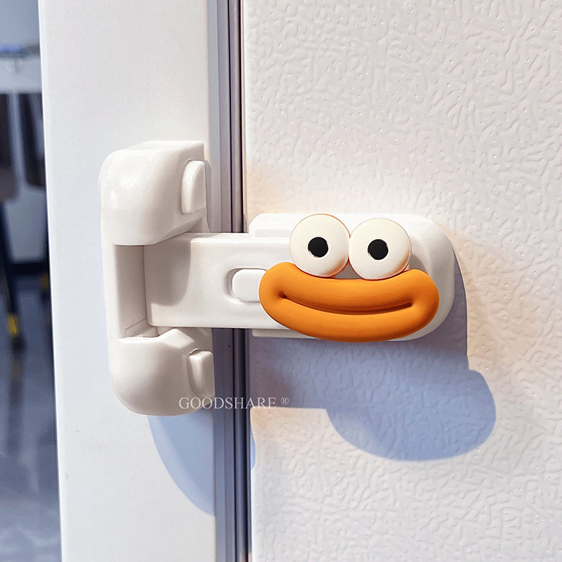 冰箱门防开锁固定扣关不紧神器可爱卡通儿童冰箱安全锁扣618大促
