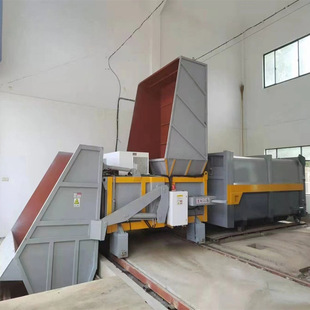 Side feeding method domestic waste compression processing transfer station moving box platform Horizontal direct pressure
