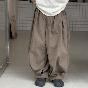 Cheese and Meow Boys Casual Pants 2025 Summer New Children's Korean Style Pleated Pants Loose Anti-mosquito Pants Fashionable Children