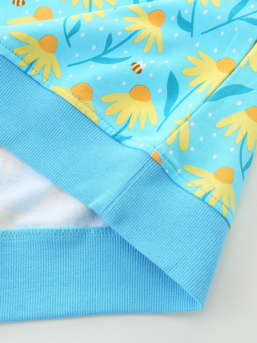26 otoño suéter de punto de algodón para niñas sudadera de manga larga para niños sudadera de fondo de estilo europeo y americano moda flor estampada blusa para niños image 4