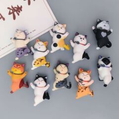 漫画ダンス猫磁石冷蔵庫貼りネット赤立体猫磁石家庭装飾鉄石メッセージ卸売り