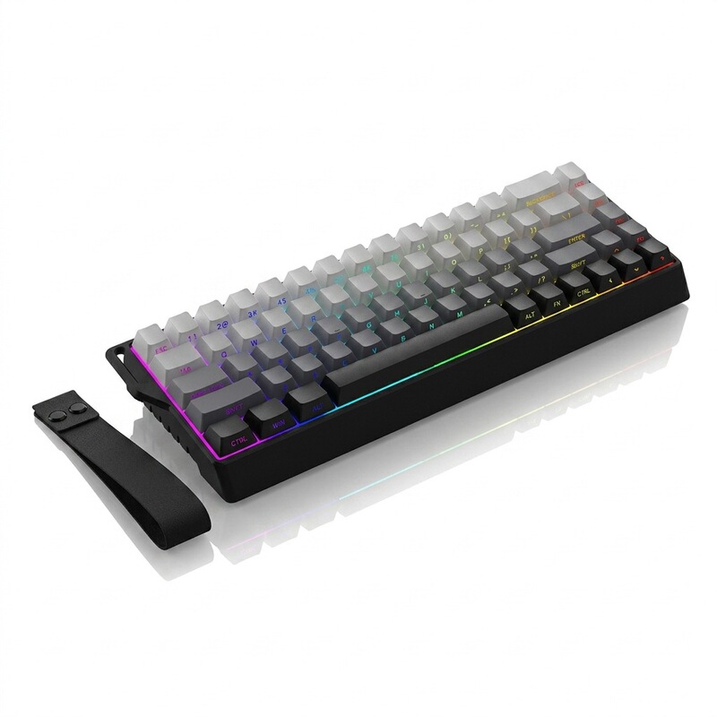 K68 68-Key Three-Mode Office Desktop Notebook Wireless Mechanical Keyboard for Competitive Office Use, Universal Hot-Swappable Full-Key