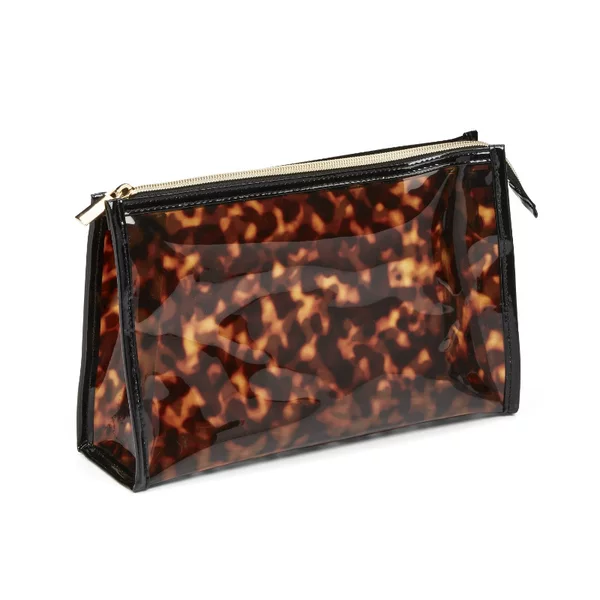 Cross-Border New Pvc Leopard Print Cosmetic Bag Customized Portable Hand-Held Waterproof Toiletry Bag Skin Care Product Storage Bag