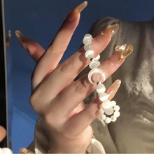 月亮奔你而来 天然粉晶猫眼石海蓝宝紫晶925纯银可爱手链女送闺蜜