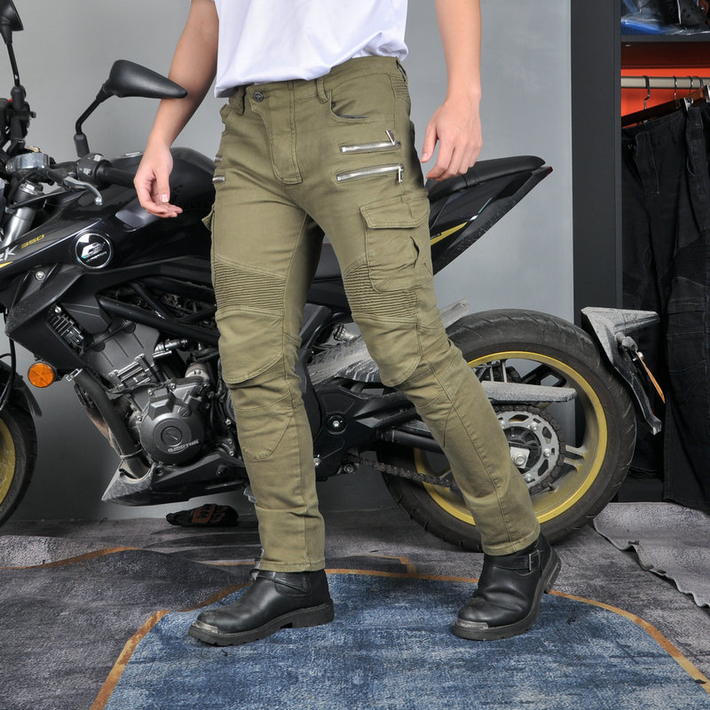 2024 nuevos jeans de motociclismo pantalones de carreras correa de cremallera de motociclismo anticaída pantalones de caballero