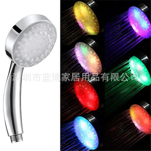 Shower LED shower head temperature sensing tricolor/colorful color changing shower head water saving shower head 8008-A25