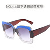 Trend sunglasses, sun protection cream, fashionable square glasses solar-powered, UF-protection, wholesale, European style