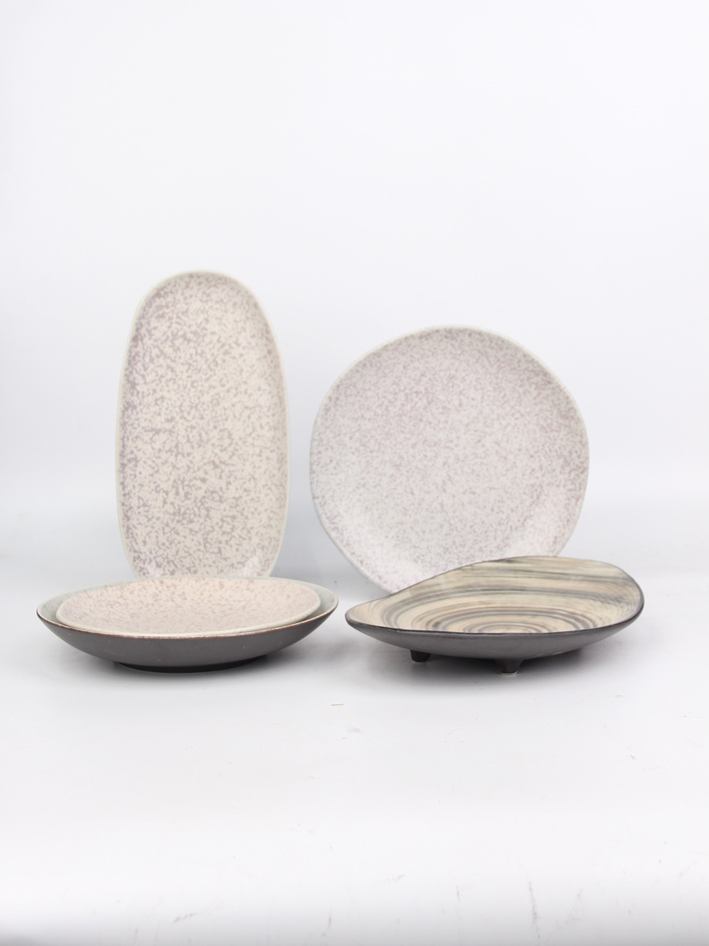 Creativo estilo simple plato de cerámica Hotel occidental Placa de carne Placa de pasta plato frío plato ensalada placa