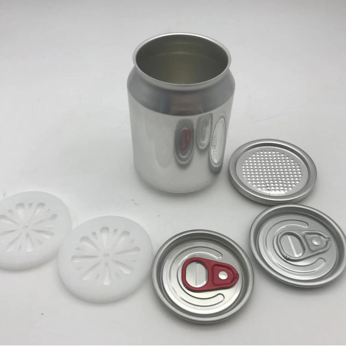 250ml 标准罐stubby+全开盖 香薰膏专用铝罐三件套202镂空塑料盖