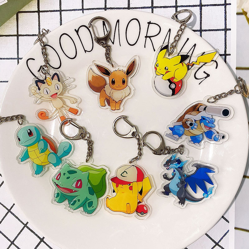 Acrylic Double-Sided Keychain Pokémon Ultra Generation Pikachu Backpack Pendant Pokémon Pendant Acrylic Double-Sided Keychain Pokémon Ultra Generation Pikachu Backpack Pendant Pokémon Pendant