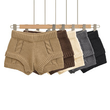 秋冬款辣妹针织毛线短裤女时尚百搭修身显瘦休闲裤松弛感毛织热裤