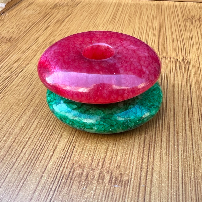 Northeast Xiuyu dragon pattern cracked pendant safety buckle handle piece large safety buckle men's hand toy piece round buckle crafts