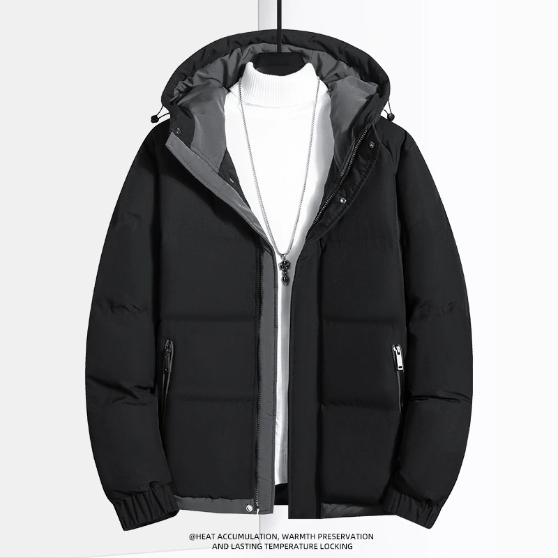 Пальто с хлопковой подкладкой, мужская осенне-зимняя универсальная утолщенная теплая куртка с хлопковой подкладкой, модное свободное повседневное молодежное пальто с хлопковой подкладкой, мужская одежда