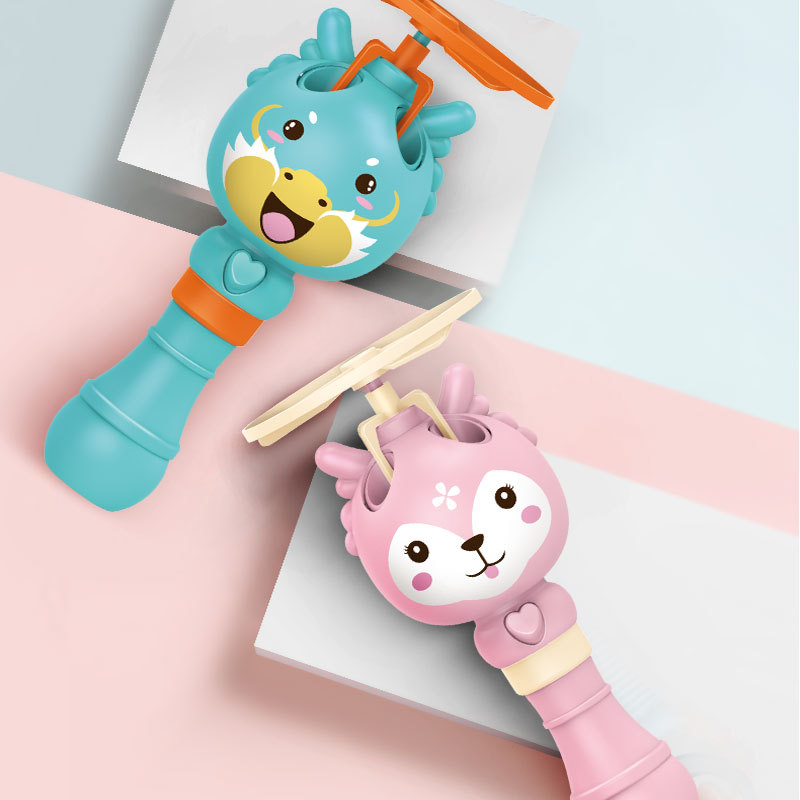 竹蜻蜓泡泡机抖音网红泡泡机冲天飞天儿童玩具广场男孩小仙女|ru