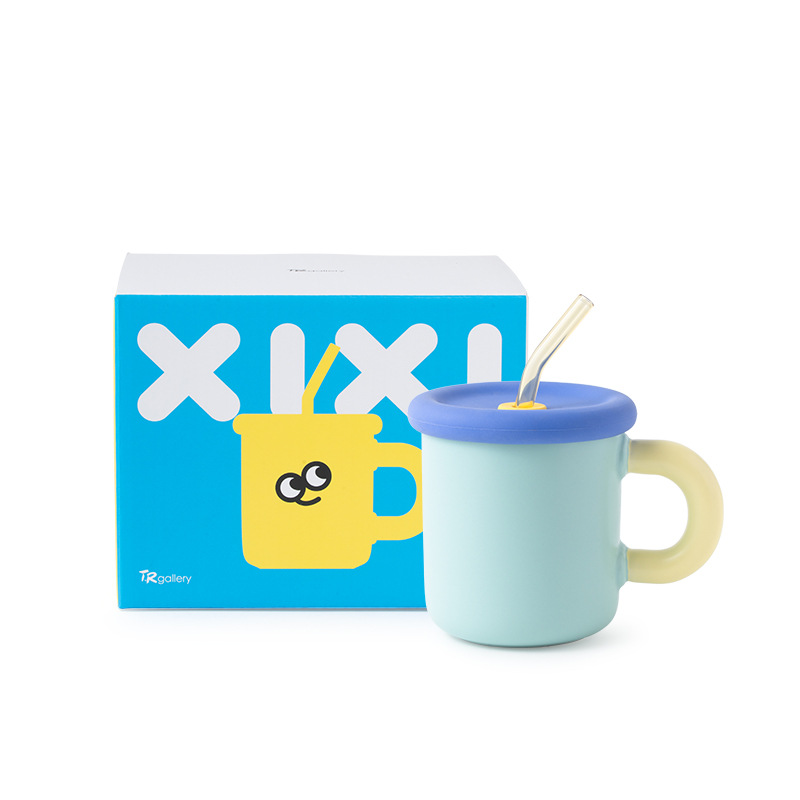 Tazas personalizadas con tazas de paja tazas de silicona tazas de dopamina tazas cubiertas de paja tazas de agua para mujeres pueden personalizar