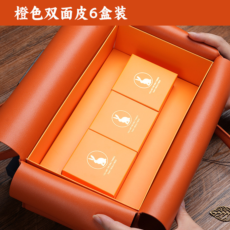 中秋節月餅包装箱、お土産用革製ハンドバッグ、茶葉・コーヒー・ビジネス特産品・高級ギフトボックス|undefined