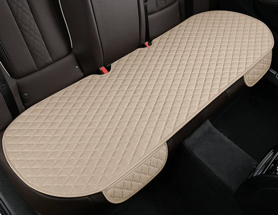 Foreign Trade Manufacturers, Linen Material Seat – Seat cushion, seat cover - beige-single-piece-in-the-back-row